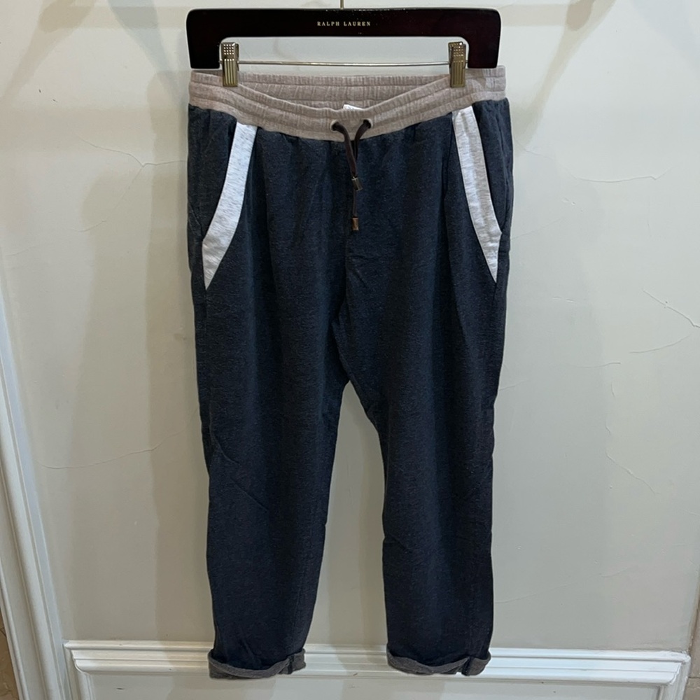 Brunello Cucinelli cotton sweat pants sz Large